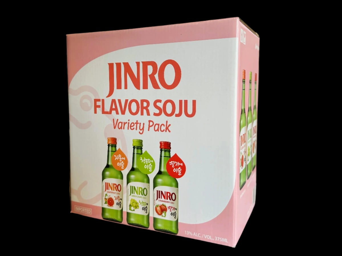 JINRO SOJU VARIETY  GF GG SB 6PK 375ML