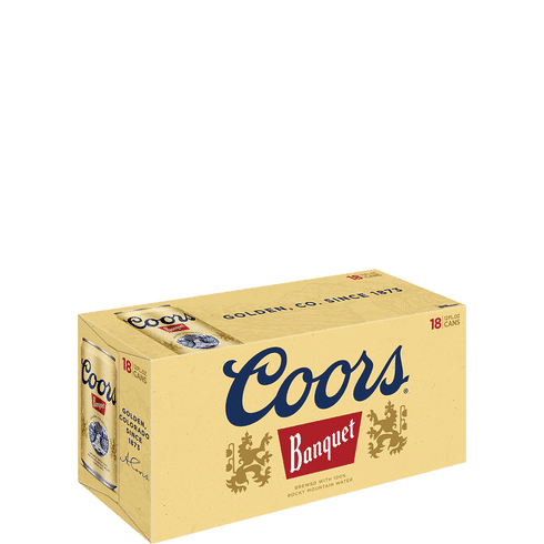COORS BANQUET 18 PACK CANS 12 OZ