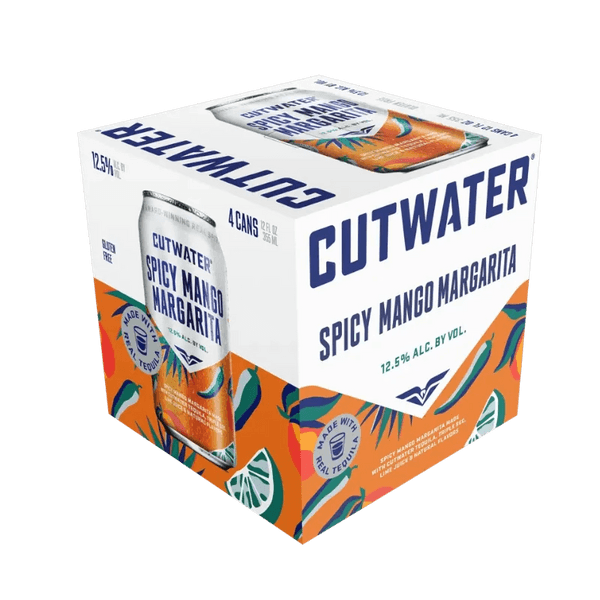 CUTWATER SPICY MANGO MARGARITA 4PK 12OZ