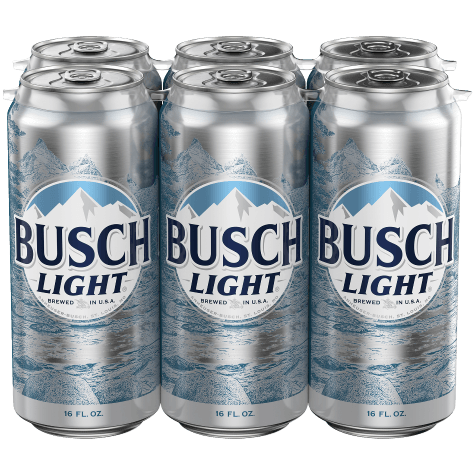 BUSCH LIGHT CAN 6PK 16OZ