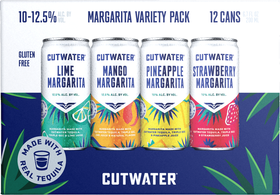 CUTWATER MARGARITA VARIETY PACK 12PK 6.8OZ