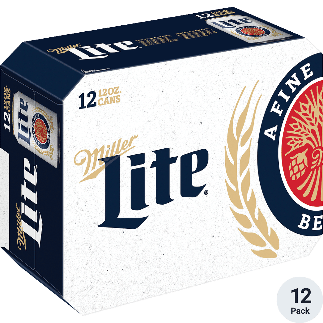 MILLER LITE 12PK CAN 12 OZ