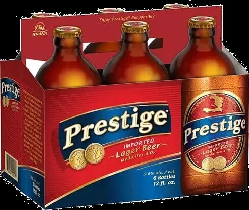 PRESTIGE LAGER BTL 6PK 12OZ