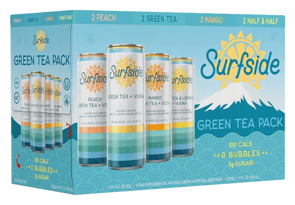 SURFSIDE GREEN TEA 8PK 12 OZ