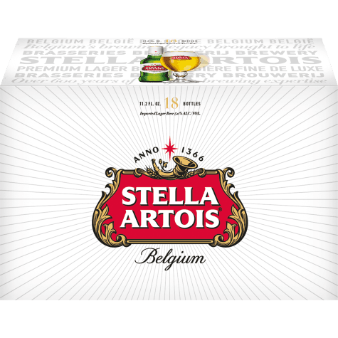 STELLA ARTOIS 18PK BOTTLE 12 OZ