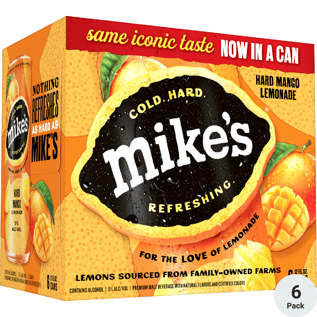 MIKES HARD MANGO 6PK CAN 12OZ