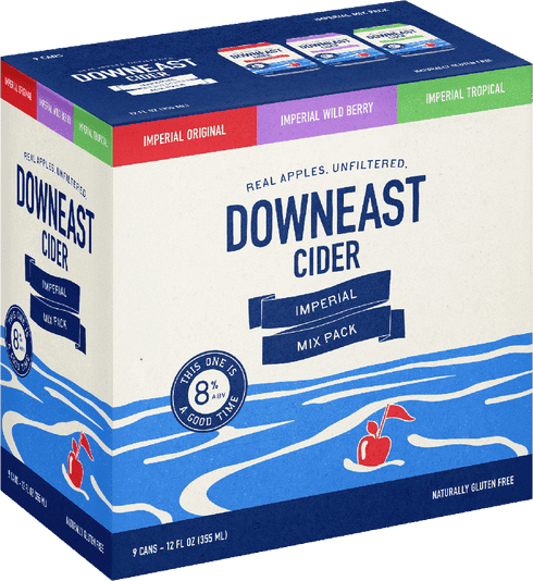 DOWNEAST CIDER IMPERIAL / OVERBOARD VARIETY 9PK 12OZ