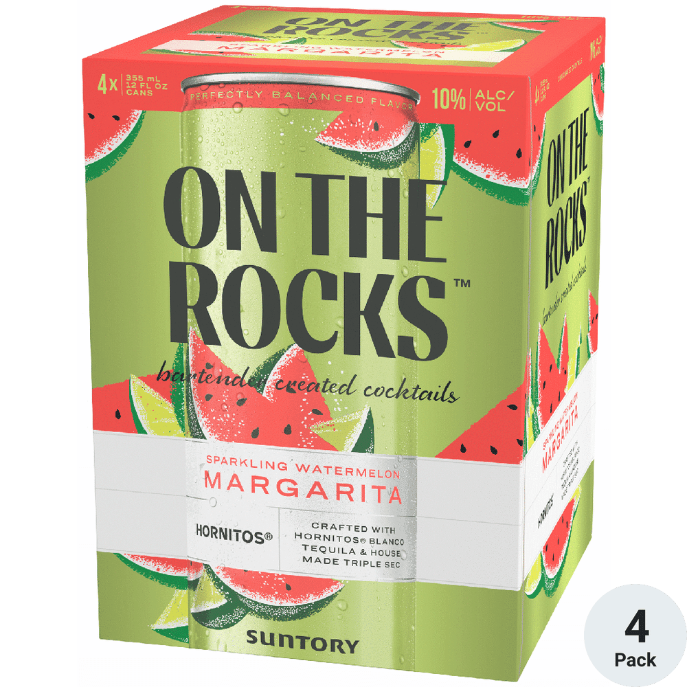 ON THE ROCKS WATERMELON 4PK 355ML