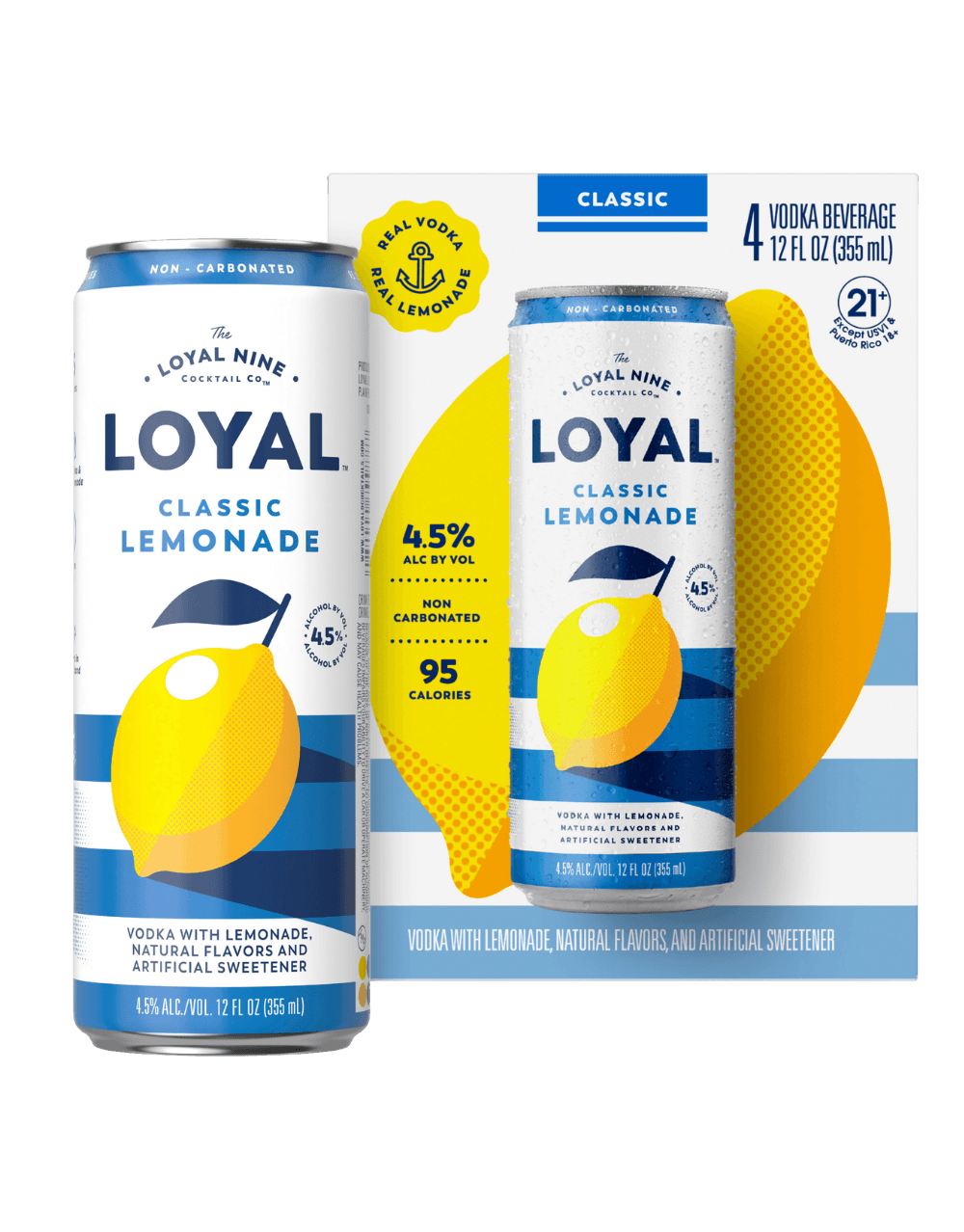LOYAL CLASSIC LEMONADE 4PK 355ML